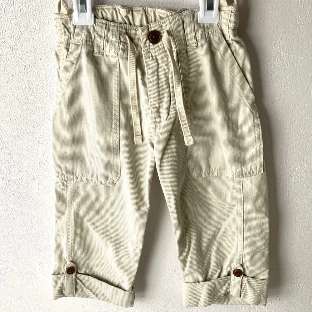 Baby Gap Lochness Tee Shirt and Roll Tab Pants 4